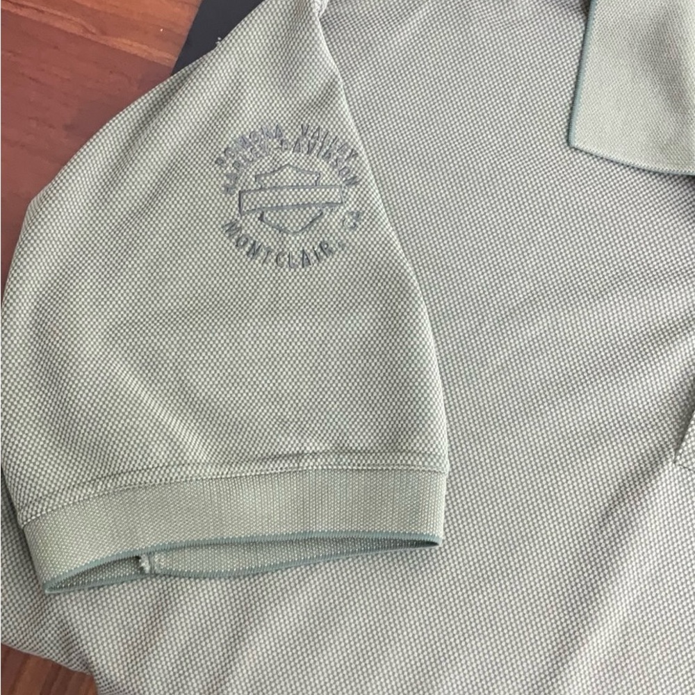 Harley Davidson Pomona Valley Montclair CA Men’s Short Sleeve Polo Green Size XL - Picture 6 of 6